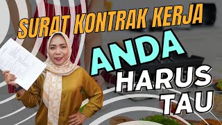 Mari Kita Baca Apa ISI SURAT KONTRAK KERJA‼ Ada 16 Lembar