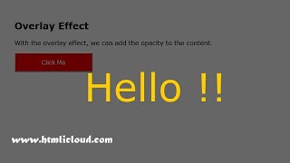 JOBKEY| Overlay effect with TEXT using html/css.