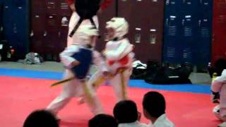 Tae Kwon Do Anubis 5 Years Old Vs Omar 5 Years Old -2 Advanced Yellow Belt Tegura