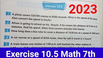 Exercise 10.5 Class 7 Maths kpk and ptb  New course 2022 SNC  | unit 10 Math 7th New book