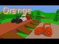 .Learn Colors with Tractor & Cartoon Animation for Kids and babies } Kolorowe TRAKTORY po angielsku