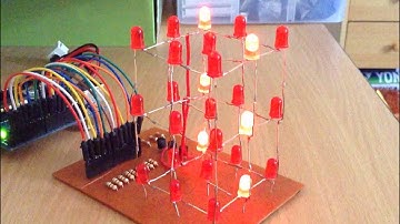 3X3X3 LED Cube with Arduino