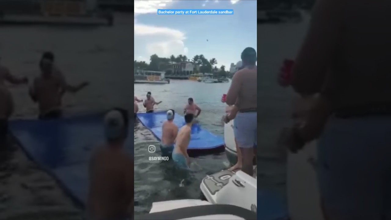 💥Bachelor boat party 📍 Fort Lauderdale Sandbar🚤