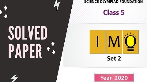 class 5 IMO logical reasoning solved paper 2020 SET-2/maths Olympiad/international Olympiad