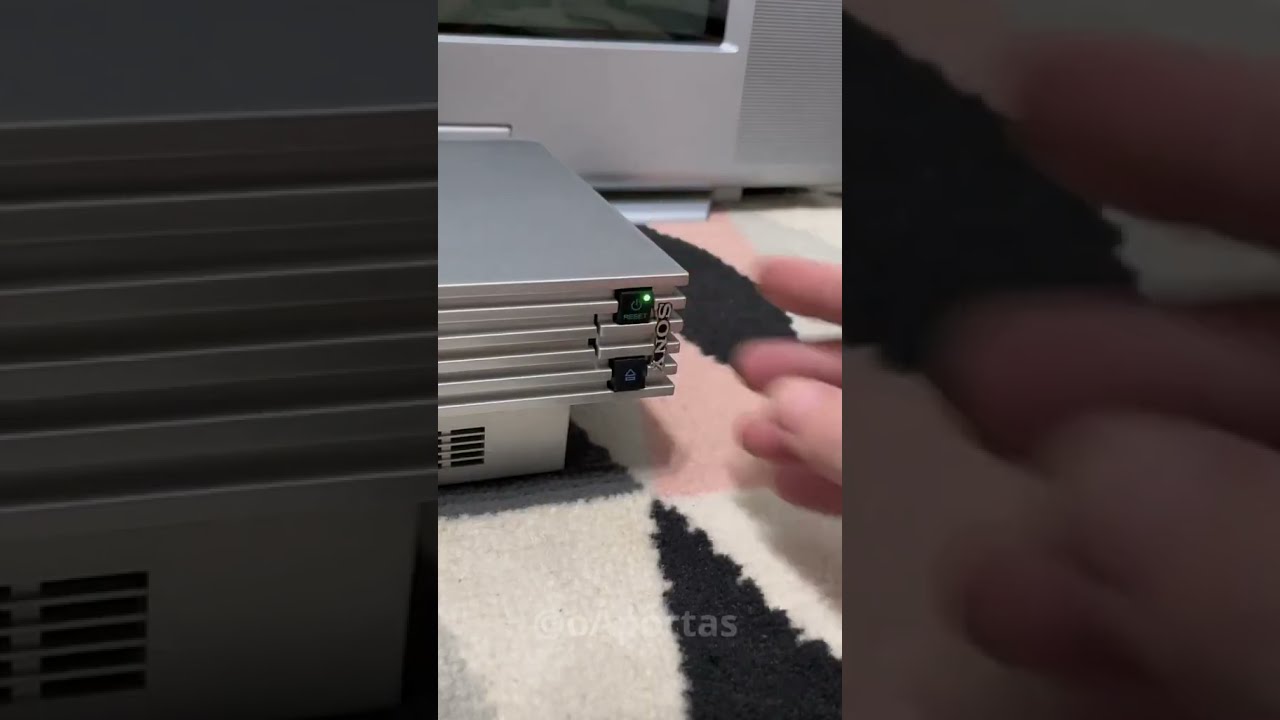 asmr Playstation 2 Silver + sony Wega Tv | Lazy ASMR #shorts #ps2