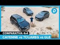 Comparativa 4x4 ¡al límite!: Porsche Cayenne vs Mercedes GLE vs Volkswagen Touareg | Diariomotor