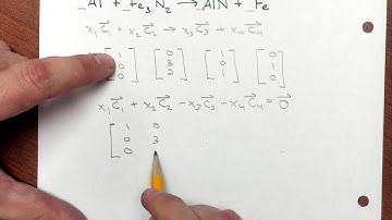Matrix Algebra - Balancing Chemical Equations