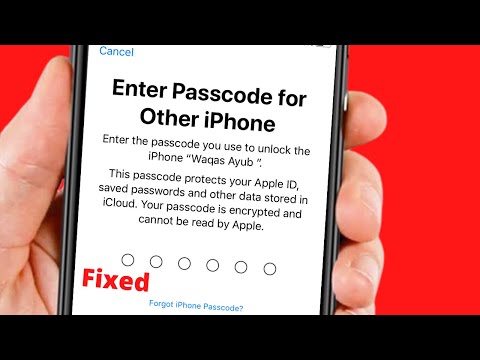 Enter Passcode for other iPhone 2022 | Enter Old passcode iPhone icloud Stuck | Reset encrypted data