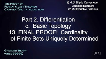 [87] Proof of Cardinality of Finite Sets (Set Theory #13) #4.3.2.2c13