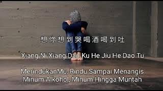 Xiang ni xiang dao ku he jiu he dao tu - 想你想到哭喝酒喝到吐 - 演唱: 郭力 Guo Li - Terjemahan Bahasa Indonesia