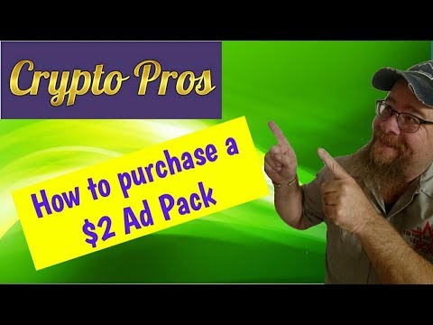 CryptoPros ~ How to purchase a $2 Bronze ad pack