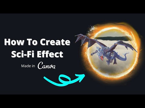 Canva Design Tutorial How to create Sci-fi Portal effect in Canva