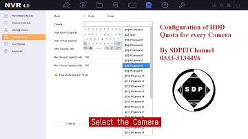 How to Configure HDD Quota on Hikvision NVR/Recording quota for camera | cctv camera installation