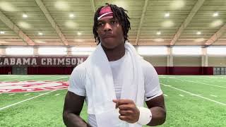 Alabama Football WR Isaiah Horton Interview | Vanderbilt Week