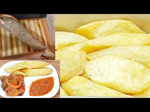 Download How to Peel, Cut and Fry Yam (Puna Yam) | Street Food style Fried Yam (Dundu)