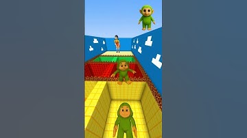 Italian Brainrot Vs Squid Game Lava Jump Part 94 #shorts #minecraft #brainrot