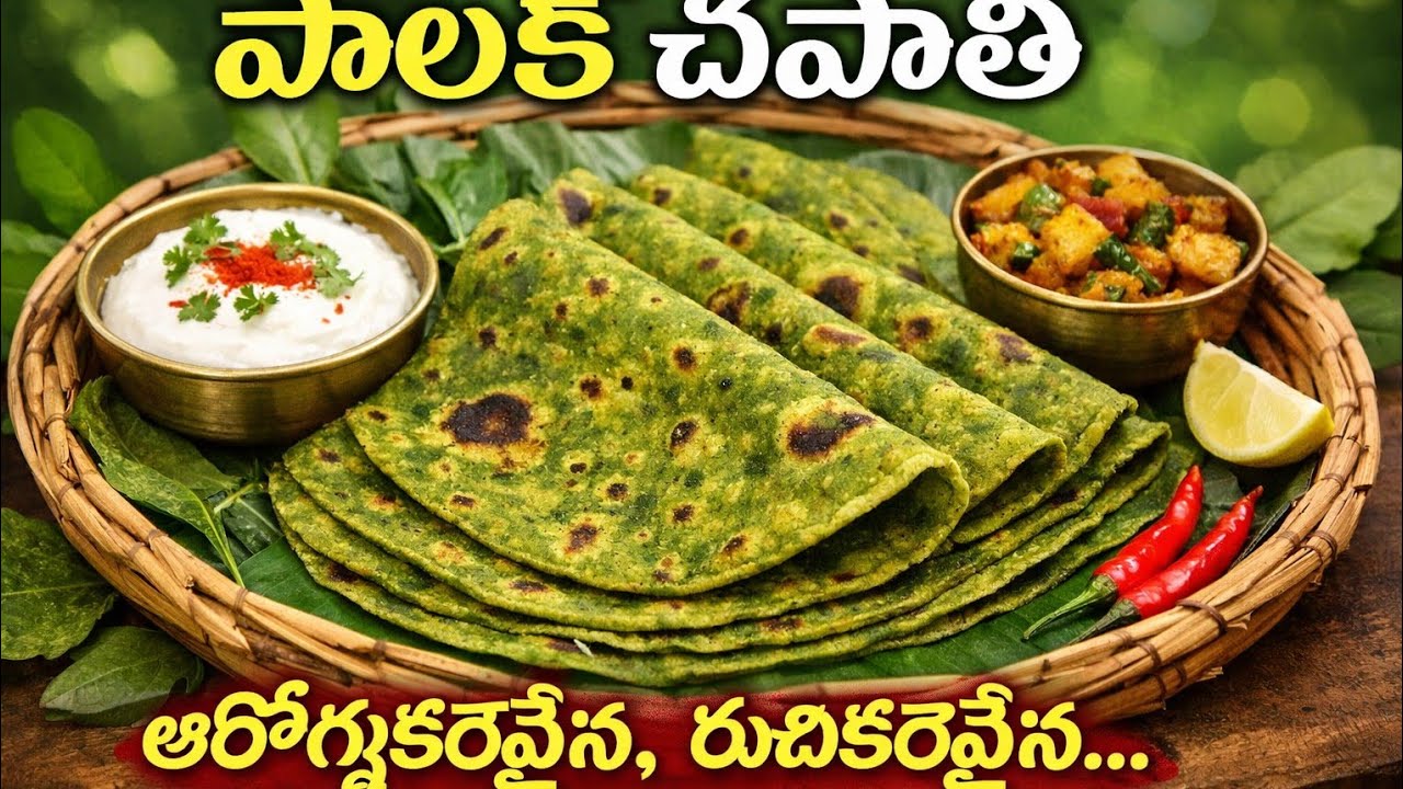 Palak chapathi......##