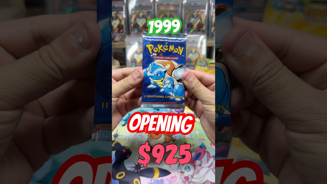 Opening a Vintage Pokémon Pack From 1999! 