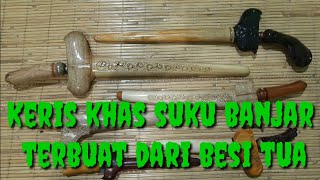 Keris typical of the Banjar tribe // Made of scrap metal