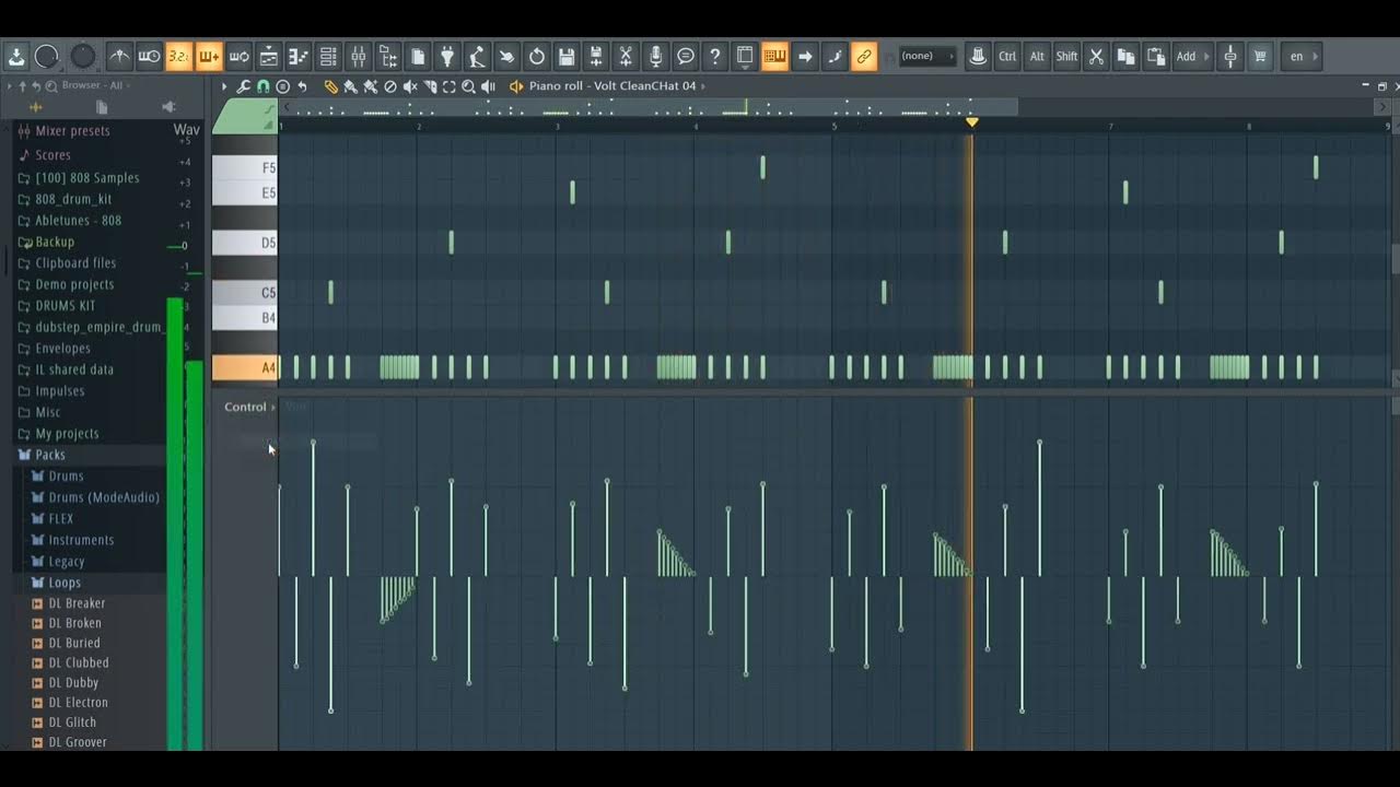 How To Make " HARD TRAP HIHATS " Royalty Free Loops BPM 150 A