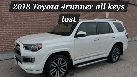 2018 Toyota 4runner all keys lost