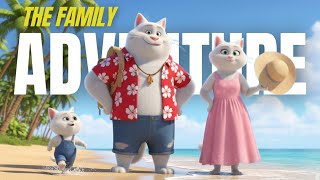 The Family Journey Cat Dad, Cat Mom Kitten Animated Story