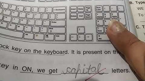 Class 3 Chapter 5 know your keyboard(Part 2)