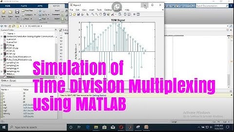 Time Division Multiplexing and De-multiplexing using MATLAB