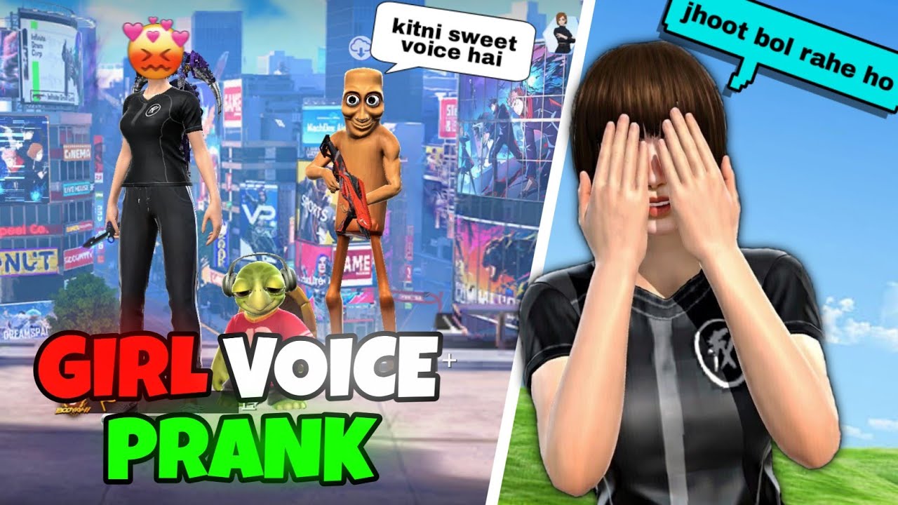 GIRL VOICE PRANK 😳 || BAHUT ACCH VOICE HAI 💖 | FREE FIRE (29)