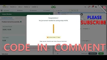 GFG POTD 14/12/2024 IN C++ MOST IMPORTANT INFORMATION | CODE IN COMMENT #geeksforgeeks #gfg #potd