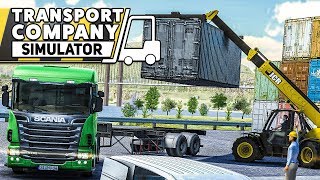 TRANSPORT COMPANY SIMULATOR #2: Container auf SCANIA LKW verladen! screenshot 5