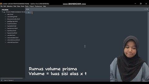 TUGAS PEMROGRAMAN VISUAL 1 (Menentukan Volume Prisma)
