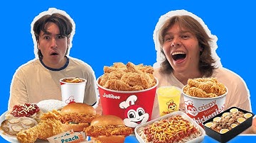 We ate EVERY ITEM on the Jollibee Menu