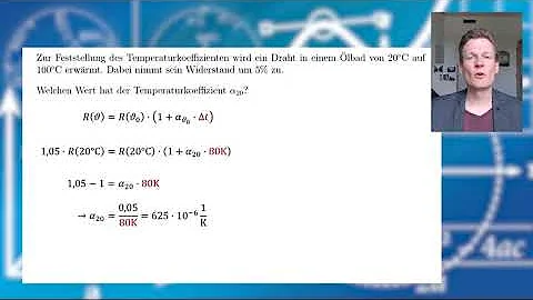 Wie berechne ich den temperaturkoeffizient?