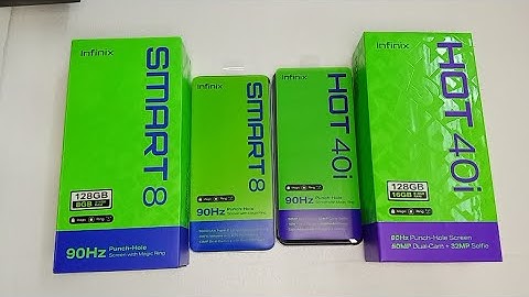 infinix smart 8 vs infinix Hot 40i : speed test
