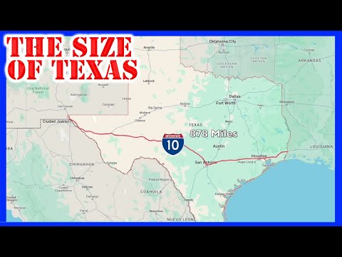 How Wide In Miles Is Texas