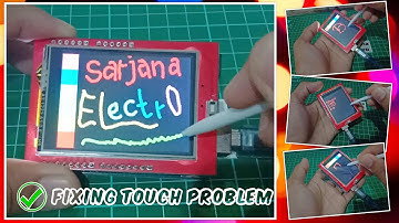 Paint TFT 2.4″ LCD shield and fixing touch problem (reverse axis direction and calibration) Arduino