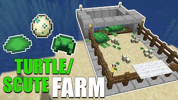 EASIEST Turtle Farm in Minecraft Super Simple | Turtle scute / Turtle eggs farm Tutorial