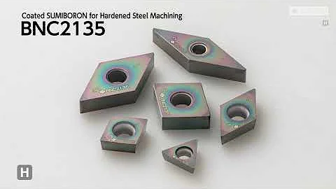 BNC2135 - Coated CBN Inserts for Hardened Steel Machining