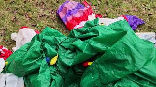 Yard inflatables drying trick.