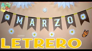 MES DE MARZO / BANNER / LETRERO / BANDERINES