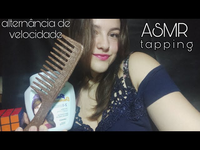ASMR • tapping alternando velocidade (rápido, lento, rápido...)