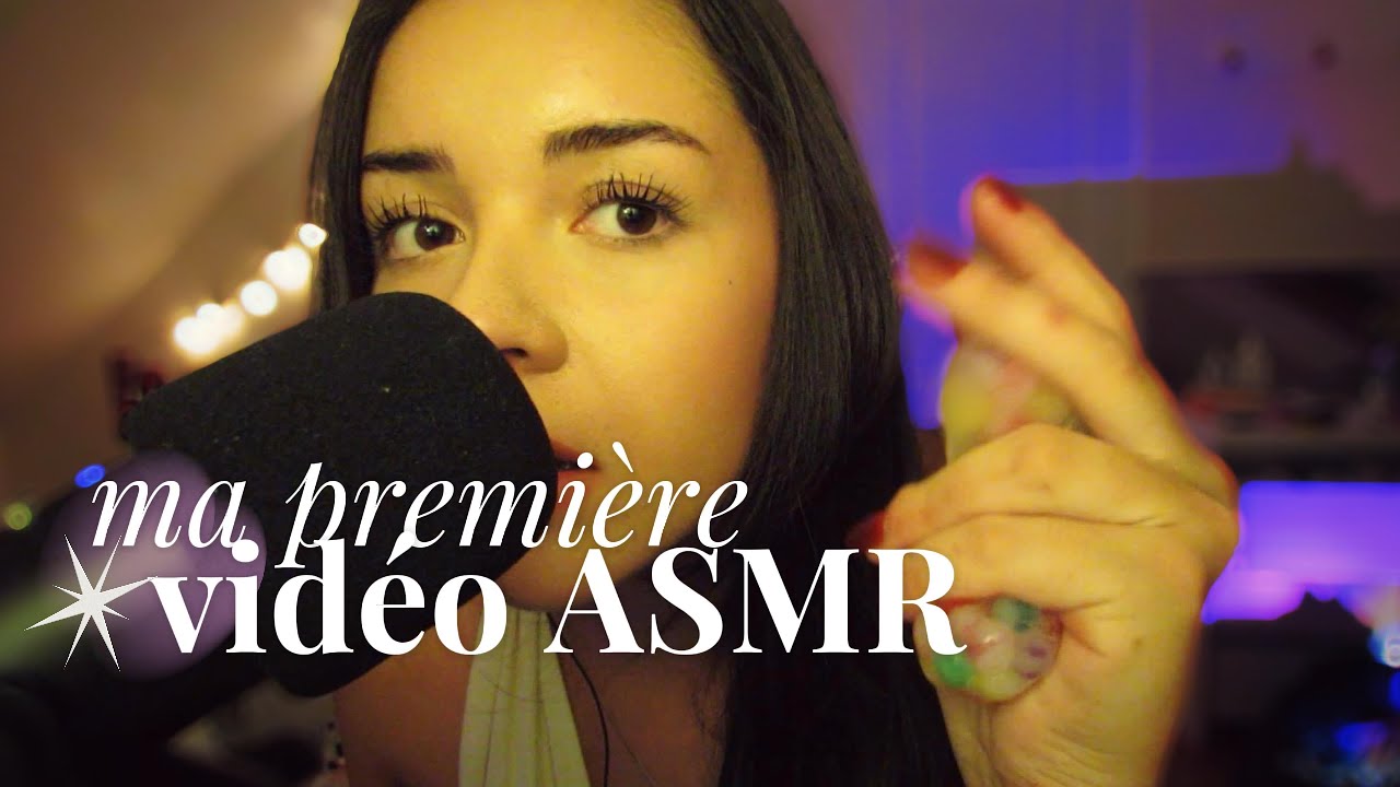 ma première vidéo ASMR (triggers, mouth sounds, talk)