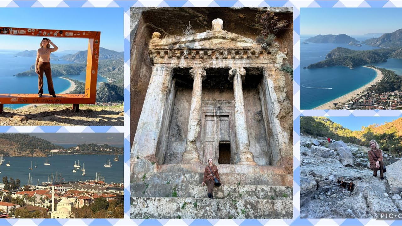Amyntas RockTombs,Lycian Way Trail, Ölüdeniz Fethiye.Ликийская гробница и тропа в Фетхие.Огни Химеры