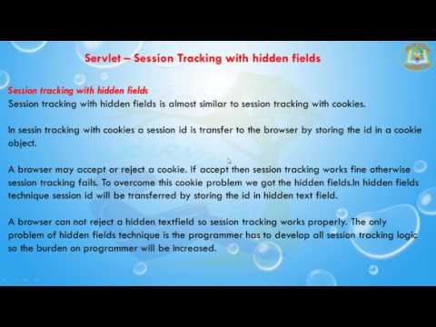 Lesson - 28 : Servlet - Session tracking with Hidden Fields