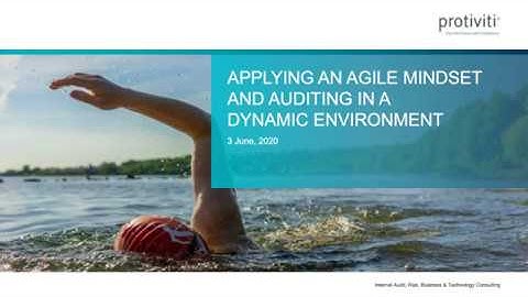 Webinar: Applying an Agile Mindset and Auditing in a Dynamic Environment