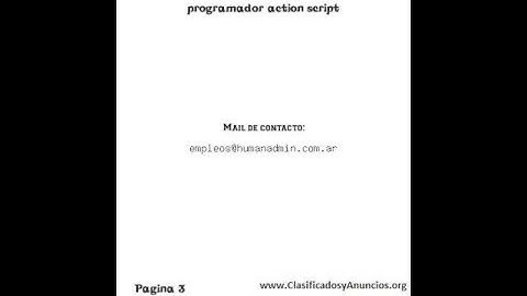programador action script Fecha: 16 de agosto de 2011
