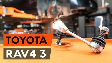 Hoe een voorste stabilisatorstang vervangen op een TOYOTA RAV 4 3 (XA30) [AUTODOC-TUTORIAL]