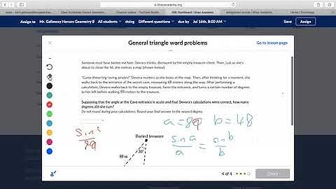 Khan General Triangle Word Problems Part 2