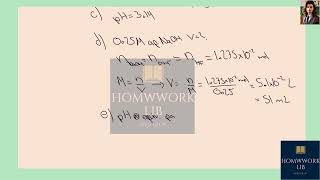 [Chemistry] A solution contains 0.255 g of HF in 60.0 mL of water. (Ka = 7.20*10^-4) a) What is the